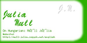 julia mull business card